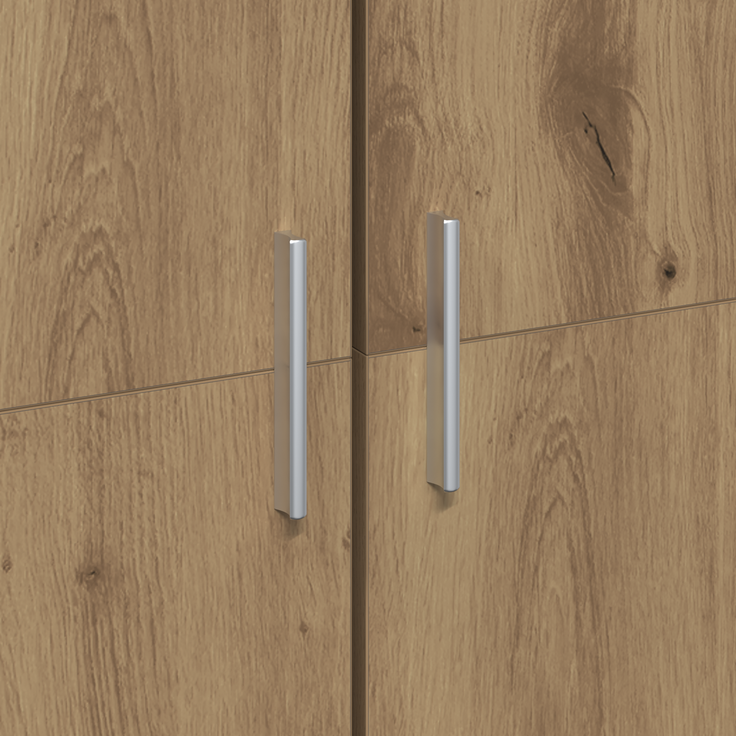 Highboard 60 x 35 x 180 cm Konstruert tre artisan eik