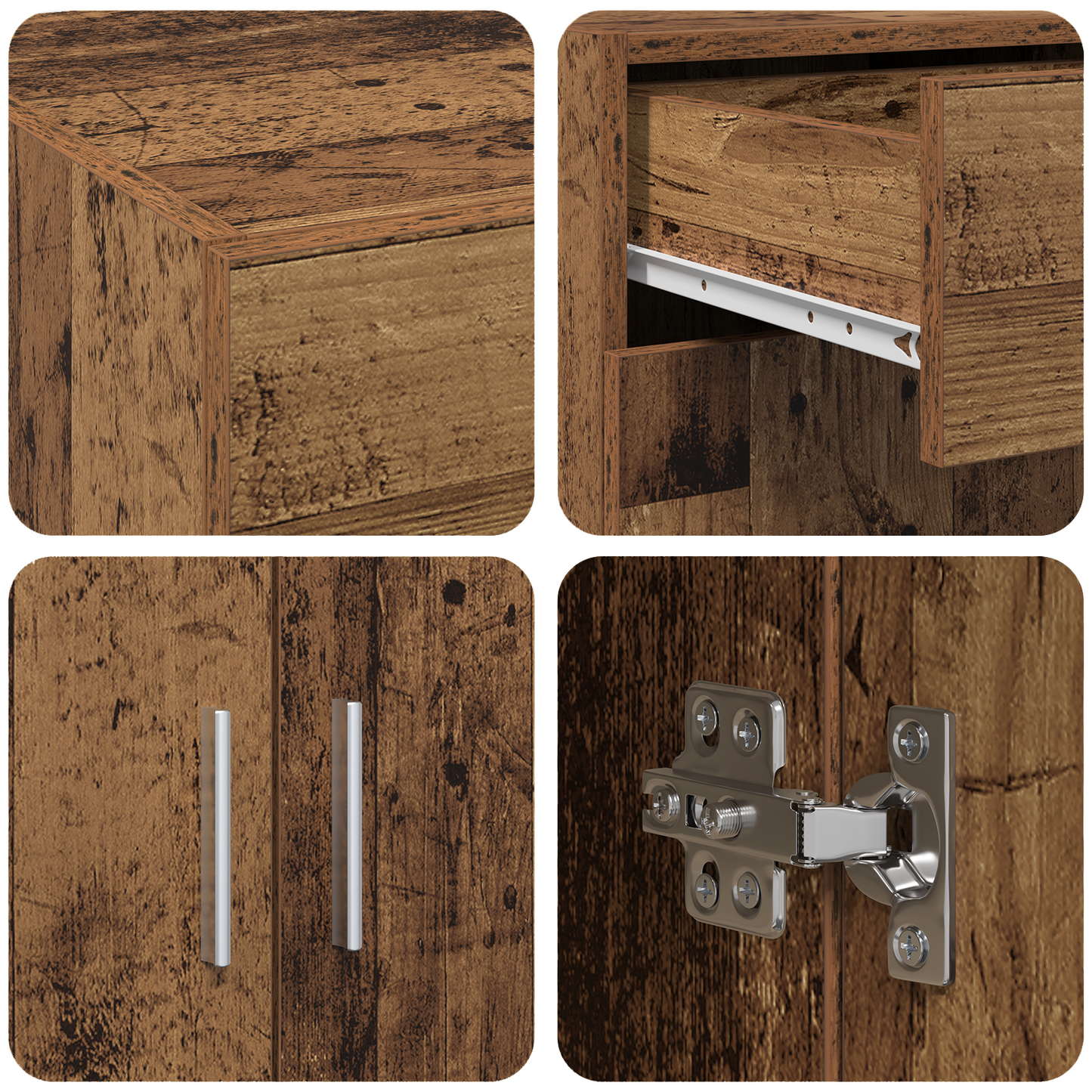 Oppbevaringsskap Gammelt tre 80 x 42,5 x 93 cm