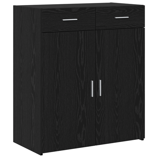 Oppbevaringsskap Svart eik 80 x 42.5 x 93.5 cm Konstruert tre