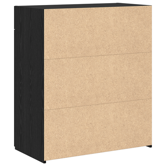 Oppbevaringsskap Svart eik 80 x 42.5 x 93.5 cm Konstruert tre