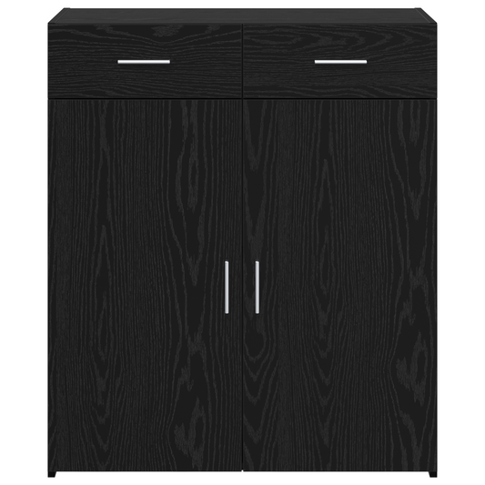 Oppbevaringsskap Svart eik 80 x 42.5 x 93.5 cm Konstruert tre
