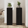 Planteholder 2 pcs Svart eik 33 x 33 x 100 cm Konstruert tre