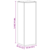 Planteholder 2 pcs Svart eik 33 x 33 x 100 cm Konstruert tre