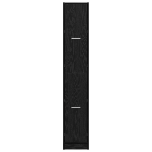 Apotekskap Svart eik 30 x 41 x 174.5 cm Konstruert tre