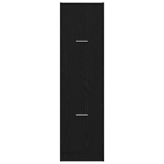 Apotekskap Svart eik 40 x 41 x 144.5 cm Konstruert tre