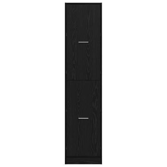 Apotekskap Svart eik 40 x 41 x 174.5 cm Konstruert tre