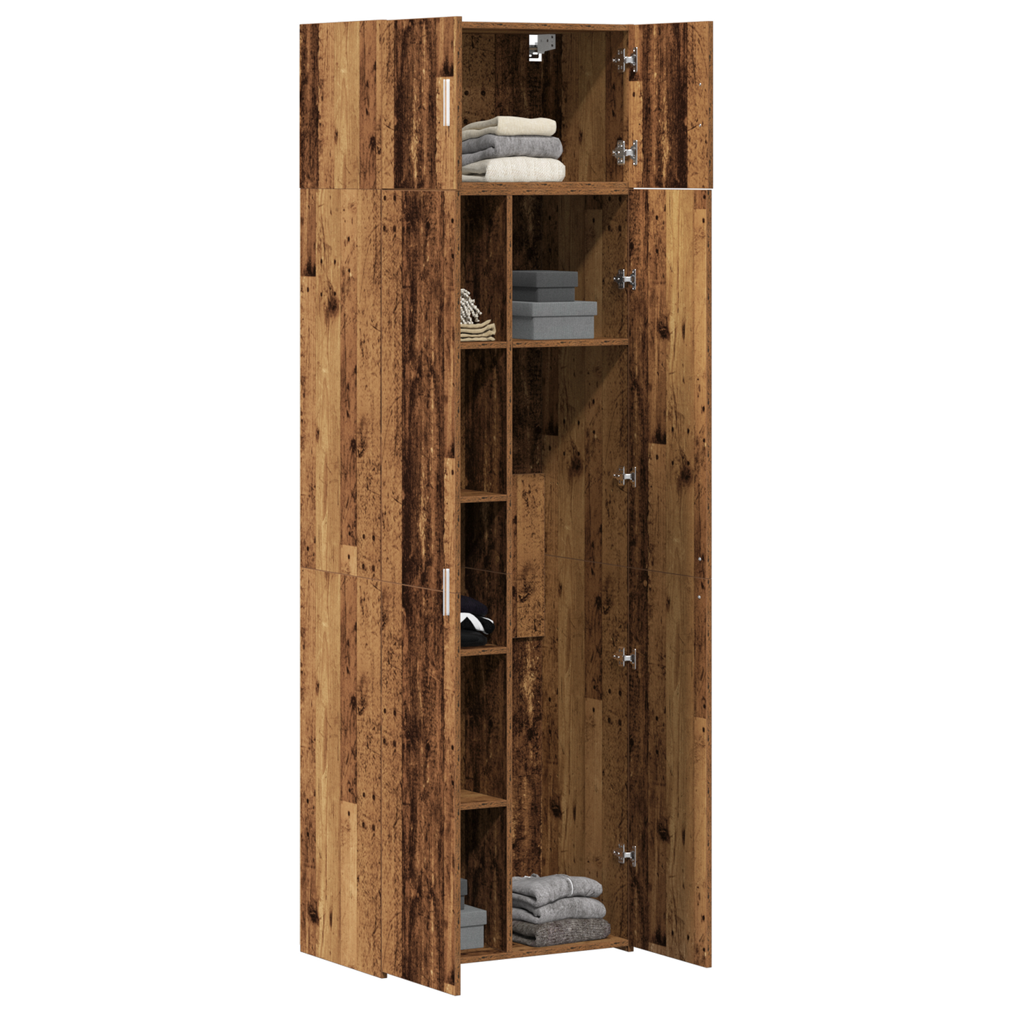 Oppbevaringsskap 2 pcs Gammelt tre 70 x 42,5 x 185 cm