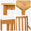Hage Spisegruppe 3 pcs Brun Massivt akasietre