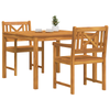 Hage Spisegruppe 3 pcs Brun Massivt akasietre