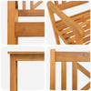 Hage Spisegruppe 7 pcs Brun heltre akasie