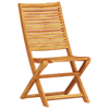Sammenleggbart Bistrosett 3 pcs Brun heltre akasie