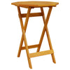 Sammenleggbart Bistrosett 3 pcs Brun heltre akasie