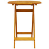 Sammenleggbart Bistrosett 3 pcs Brun heltre akasie