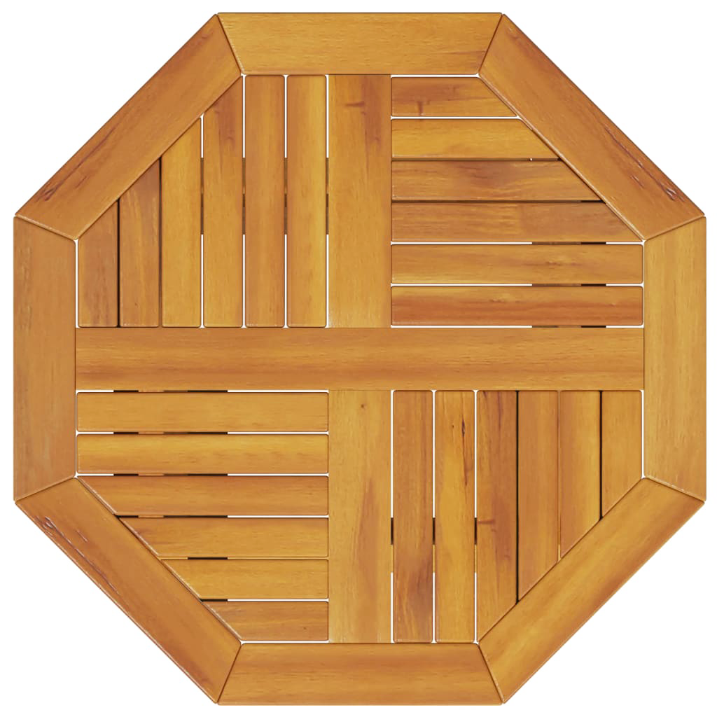 Sammenleggbart Bistrosett 3 pcs Brun heltre akasie