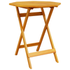 Sammenleggbart Bistrosett 3 pcs Brun heltre akasie
