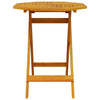 Sammenleggbart Bistrosett 3 pcs Brun heltre akasie