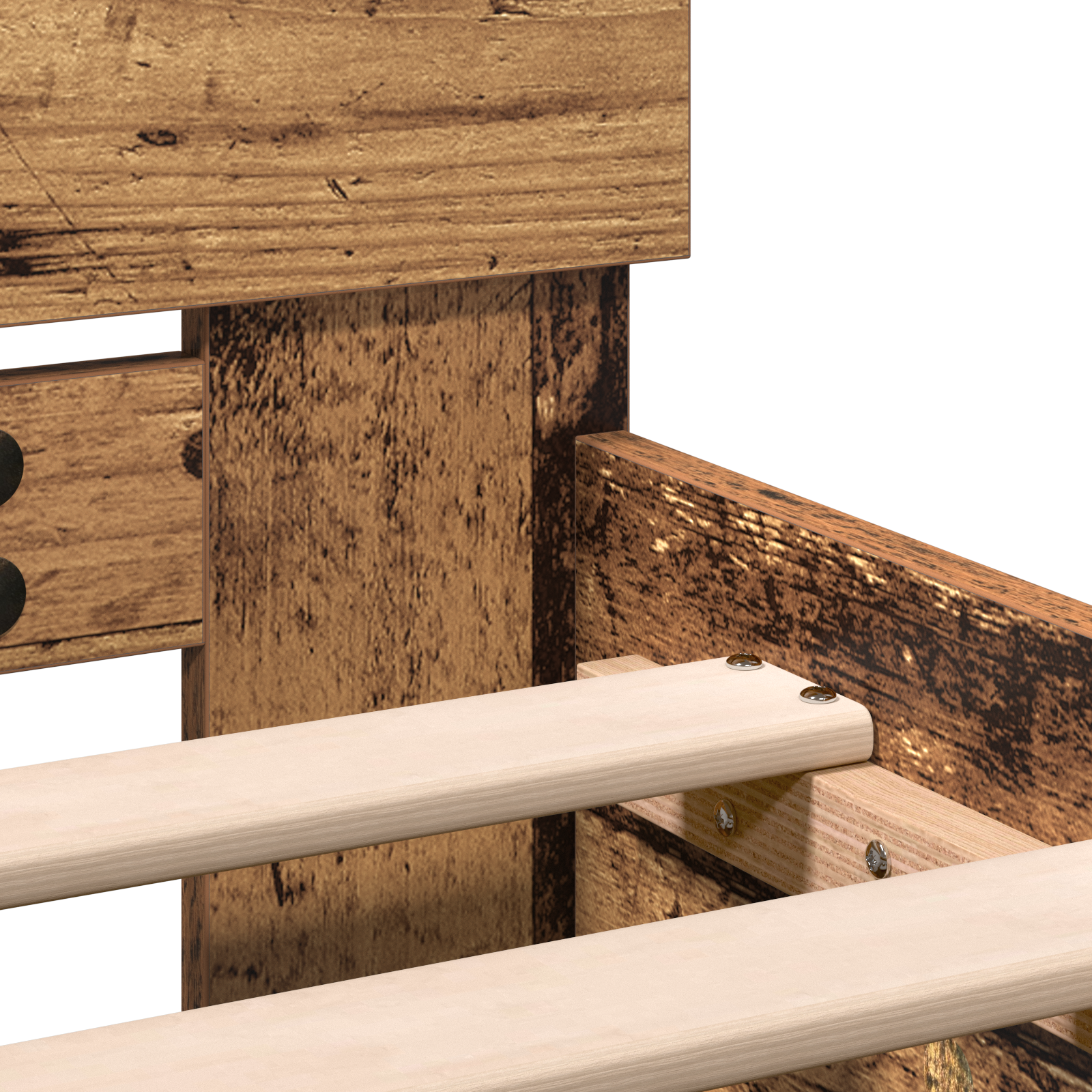 Sengestamme Gamle tre 203 x 185 x 70 cm Konstruert tre