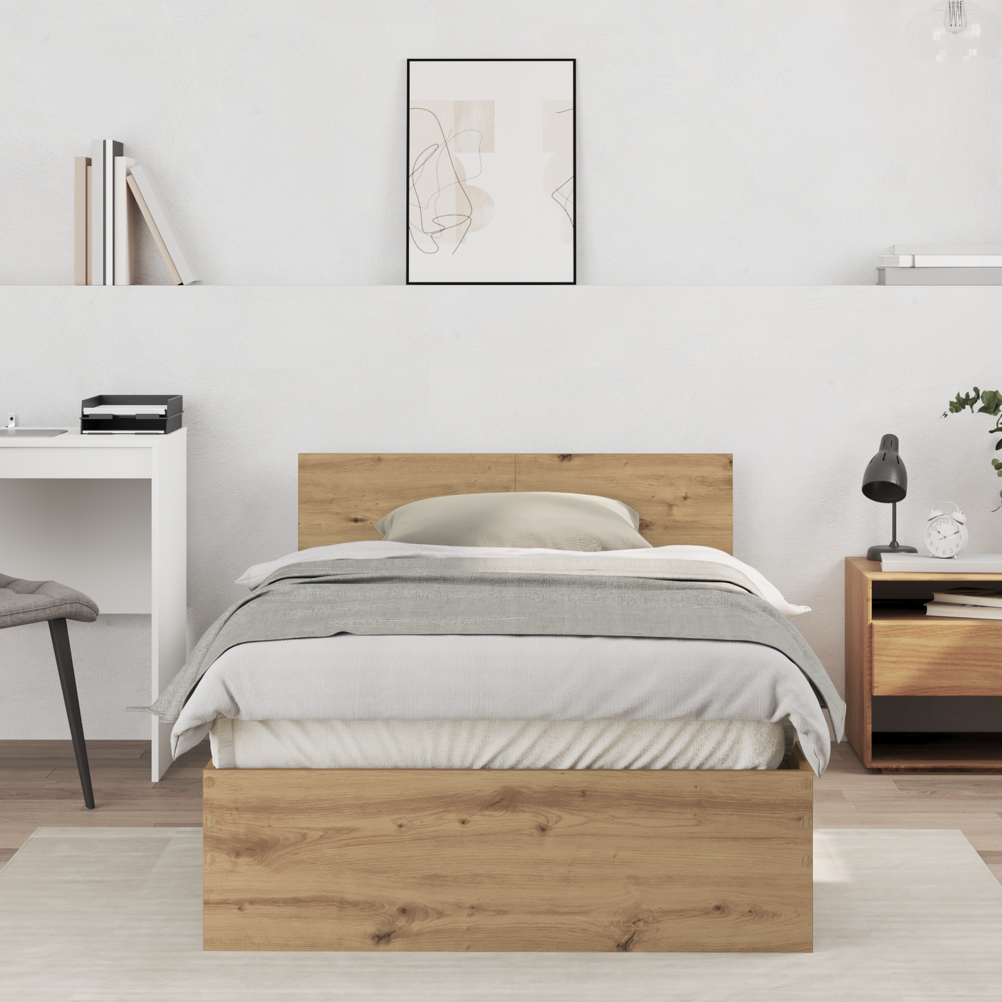 Sengestamme Artisan Eik 203 x 104 x 70 cm Konstruert tre