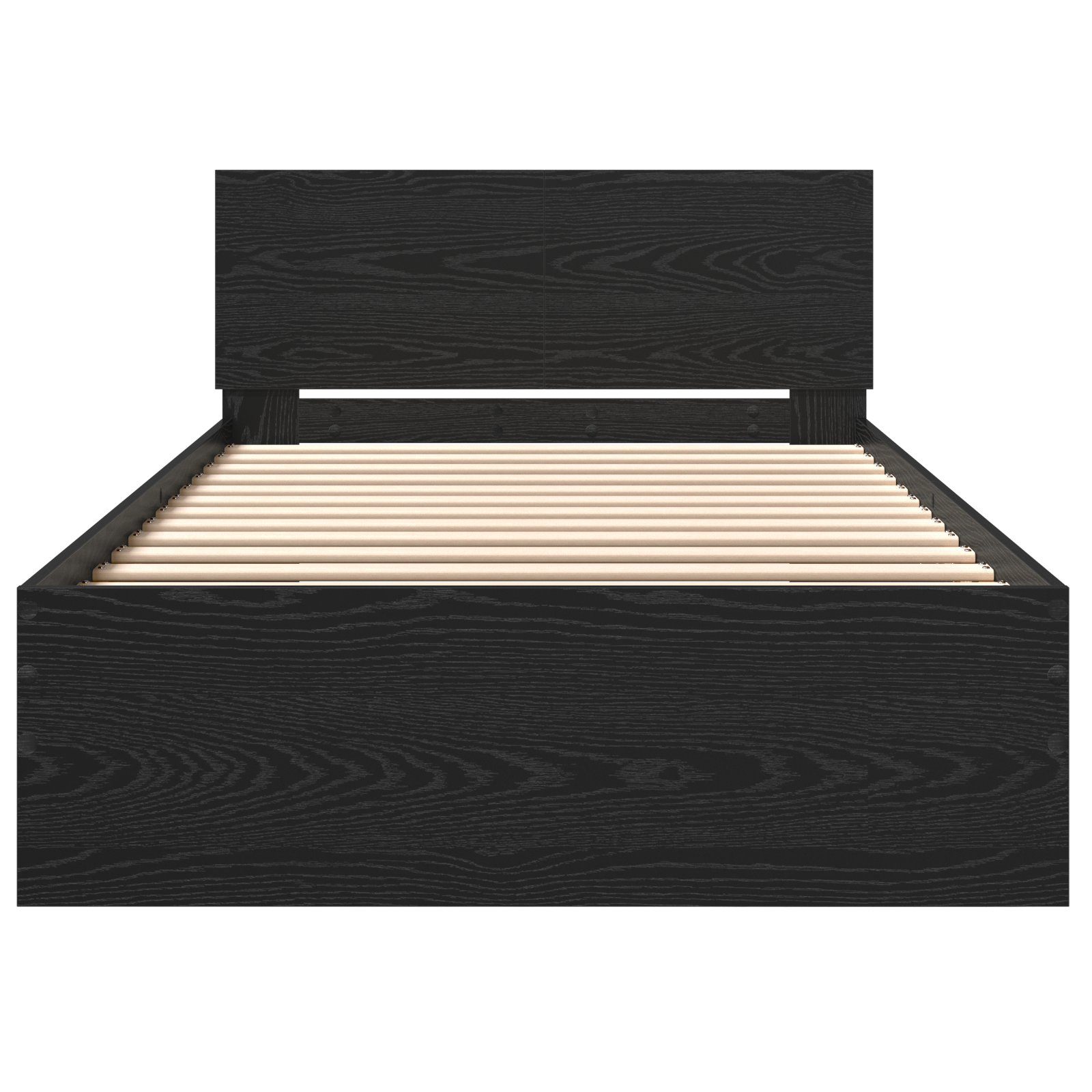 Sengestamme Svart Eik 203 x 185 x 70 cm Konstruert tre