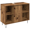 Møbelsett for bad med lagring 3 pcs Gamle tre 30 x 30 x 180 cm