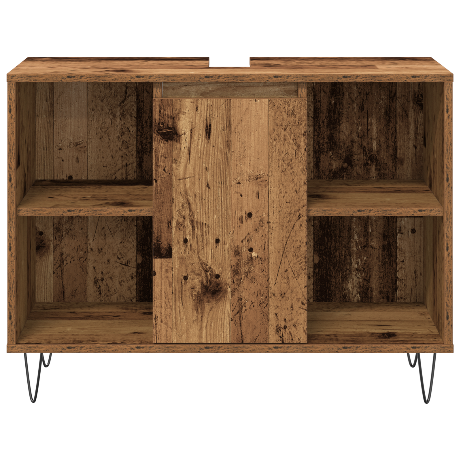 Møbelsett for bad med lagring 3 pcs Gamle tre 30 x 30 x 180 cm