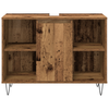 Møbelsett for bad med lagring 3 pcs Gamle tre 30 x 30 x 180 cm