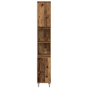 Møbelsett for bad med lagring 3 pcs Gamle tre 30 x 30 x 180 cm