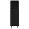 Møbelsett for bad med lagring 3 pcs Svart Eik 30 x 30 x 180 cm