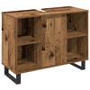 Baderomsinnredningssett med lagring 3 pcs Brun 30 x 30 x 180 cm