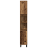 Baderomsinnredningssett med lagring 3 pcs Brun 30 x 30 x 180 cm