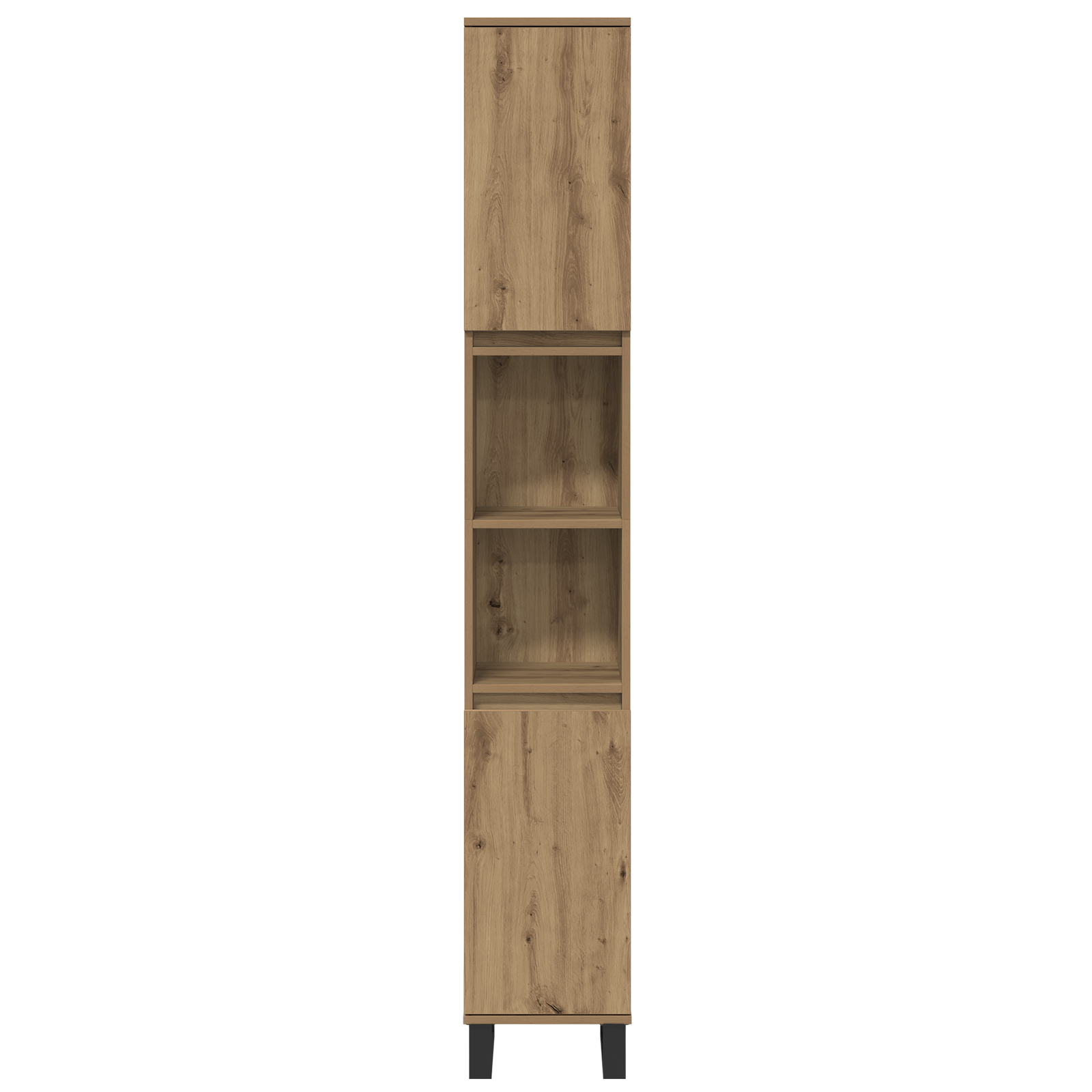 Baderomsinnredningssett med lagring 3 pcs Brun 30 x 30 x 180 cm