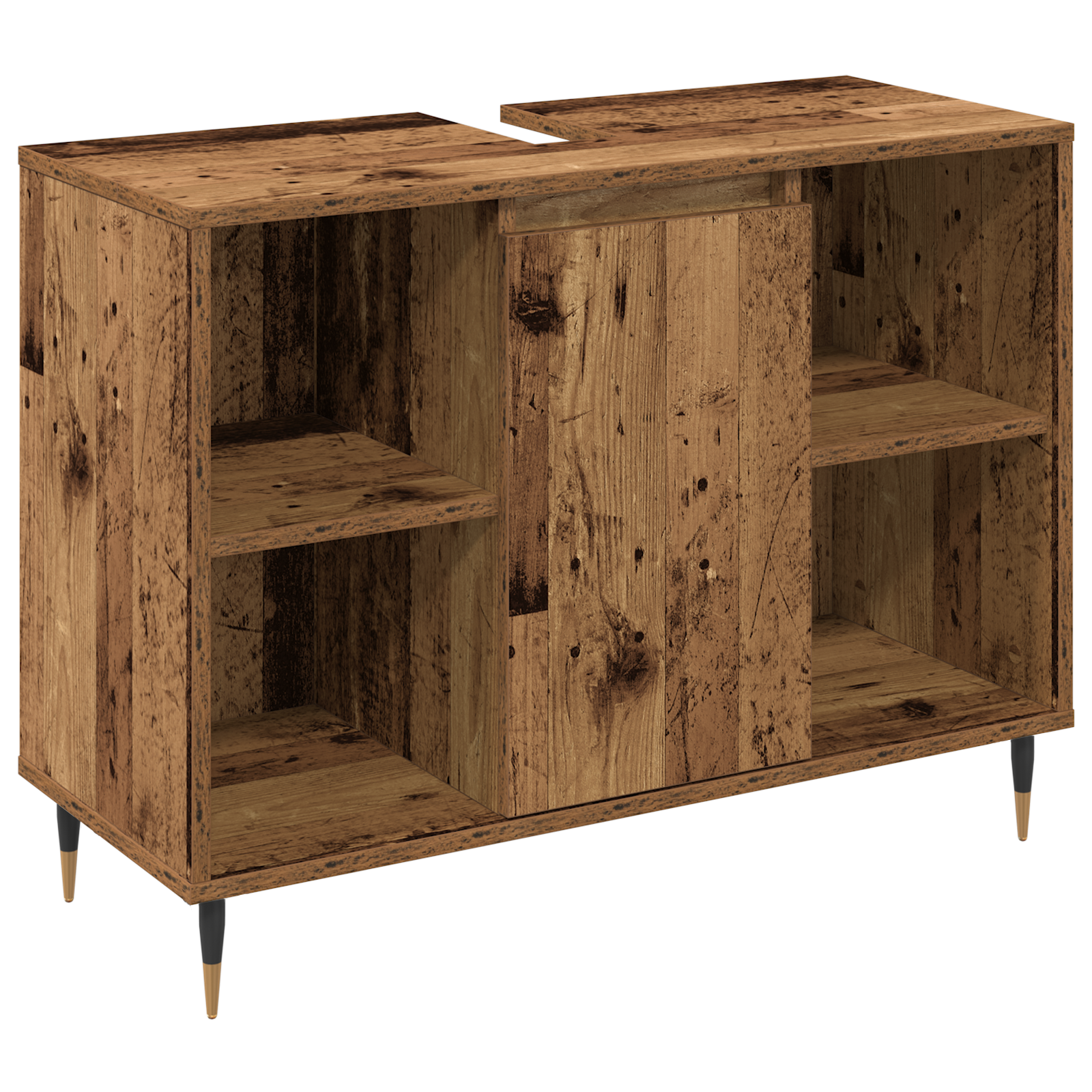 Baderoms Møbelsett med lagring 3 pcs Gamle tre 30 x 30 x 180 cm