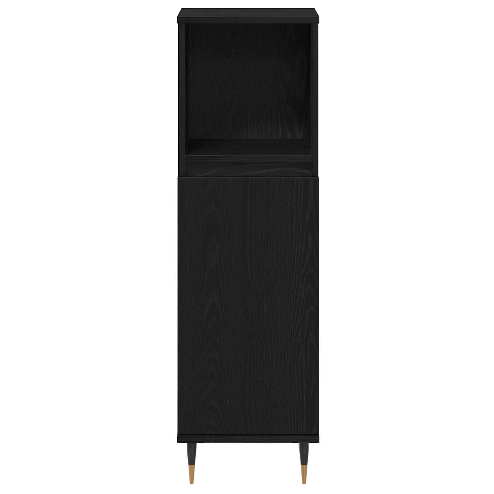 Baderoms Møbelsett med lagring 3 pcs Svart Eik 30 x 30 x 180 cm