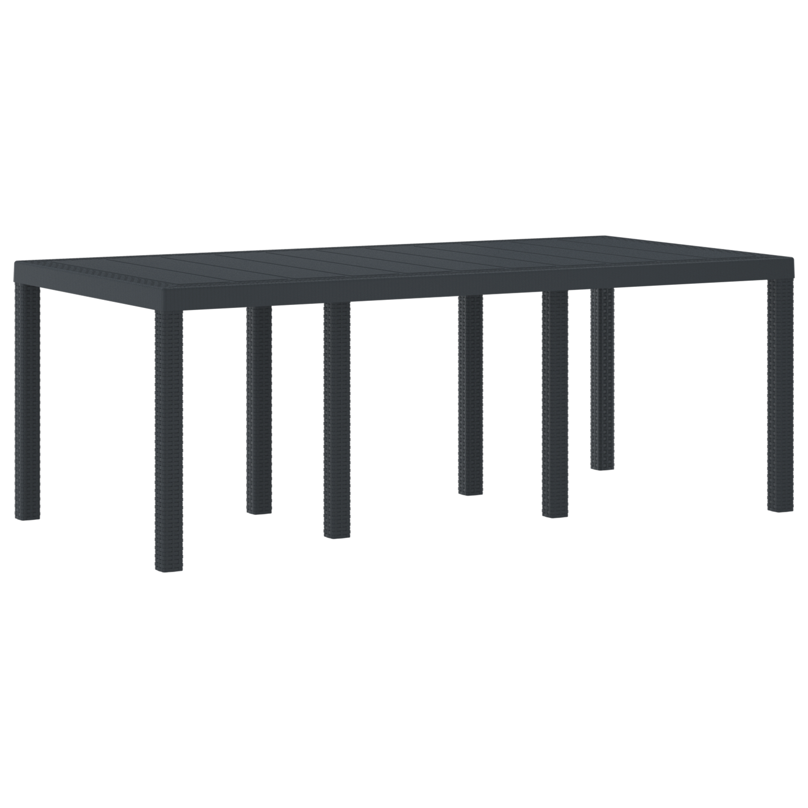 Hage Spisegruppe 9 pcs Antrasitt Polt rattan