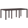 Hage Spisegruppe 9 pcs Brun Polt rattan