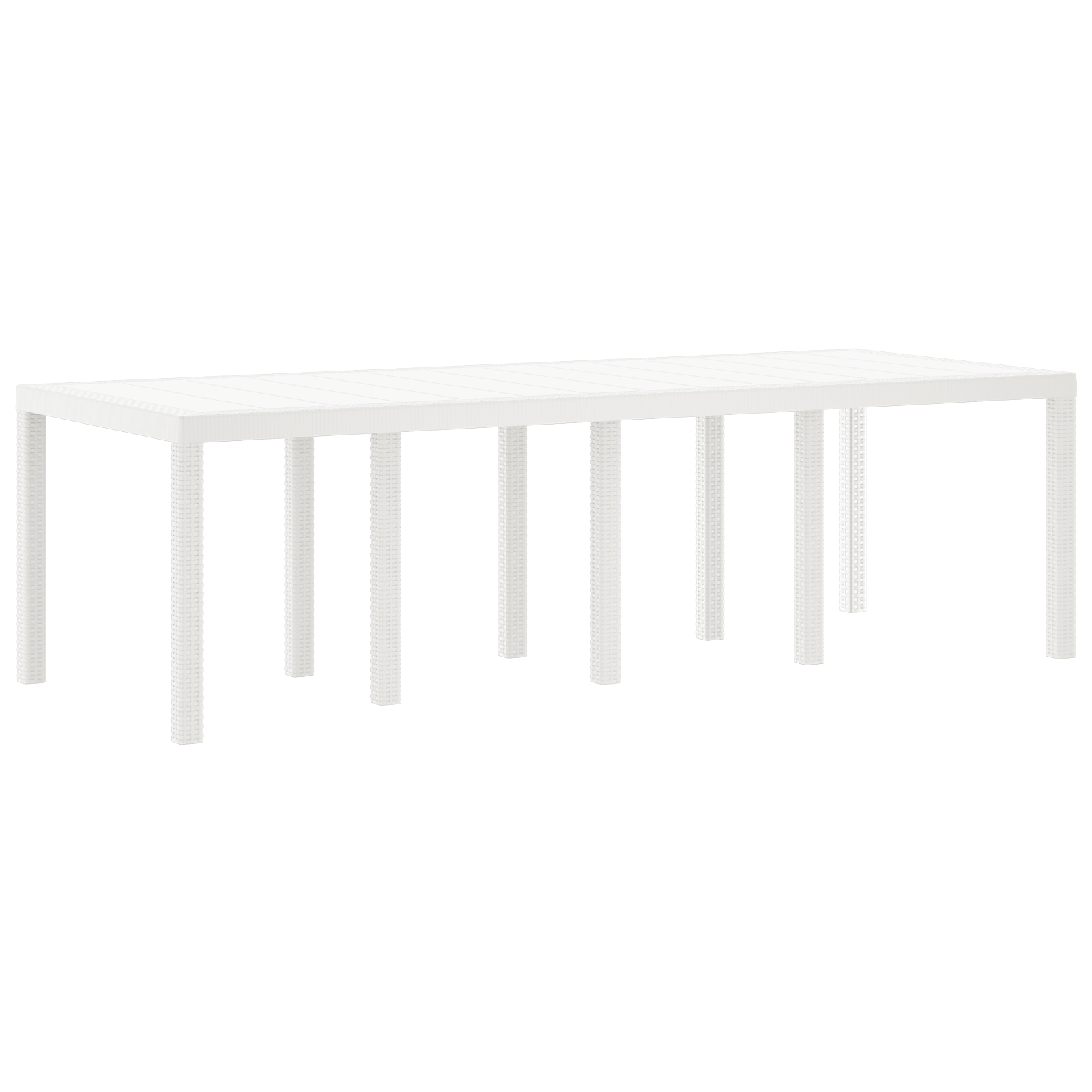 Hage Spisegruppe 11 pcs Hvit Polt rattan