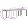 Hage Spisegruppe 11 pcs Hvit Polt rattan