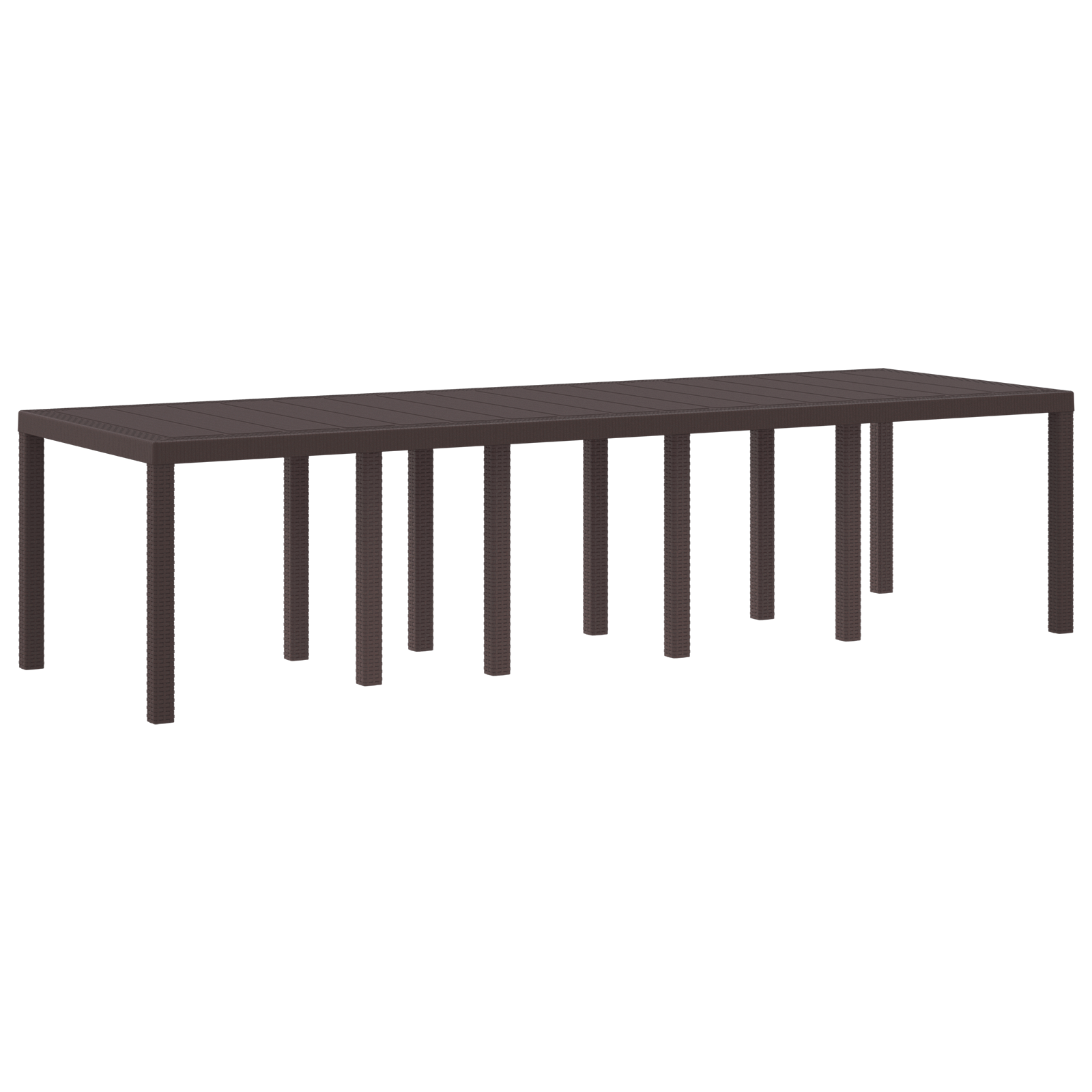 Hage Spisegruppe 13 pcs Brun Poly rattan
