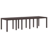 Hage Spisegruppe 13 pcs Brun Poly rattan