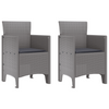 Hage Spisegruppe 3 pcs Lysegrå Polt rattan