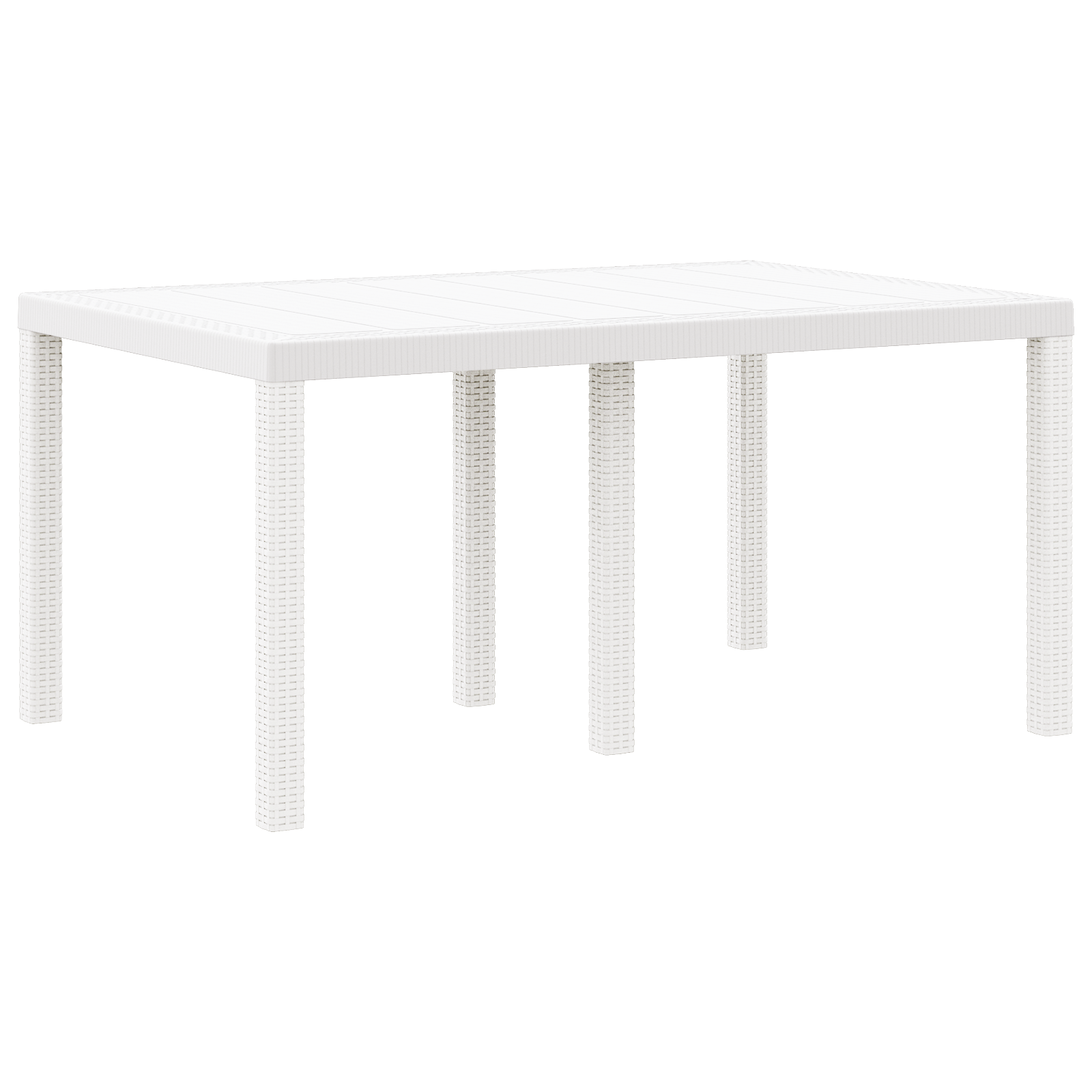 Hage Spisegruppe 5 pcs Hvit Polt rattan