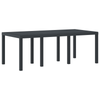 Hage Spisegruppe 7 pcs Antrasitt Polt rattan