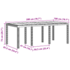 Hage Spisegruppe 7 pcs Antrasitt Polt rattan