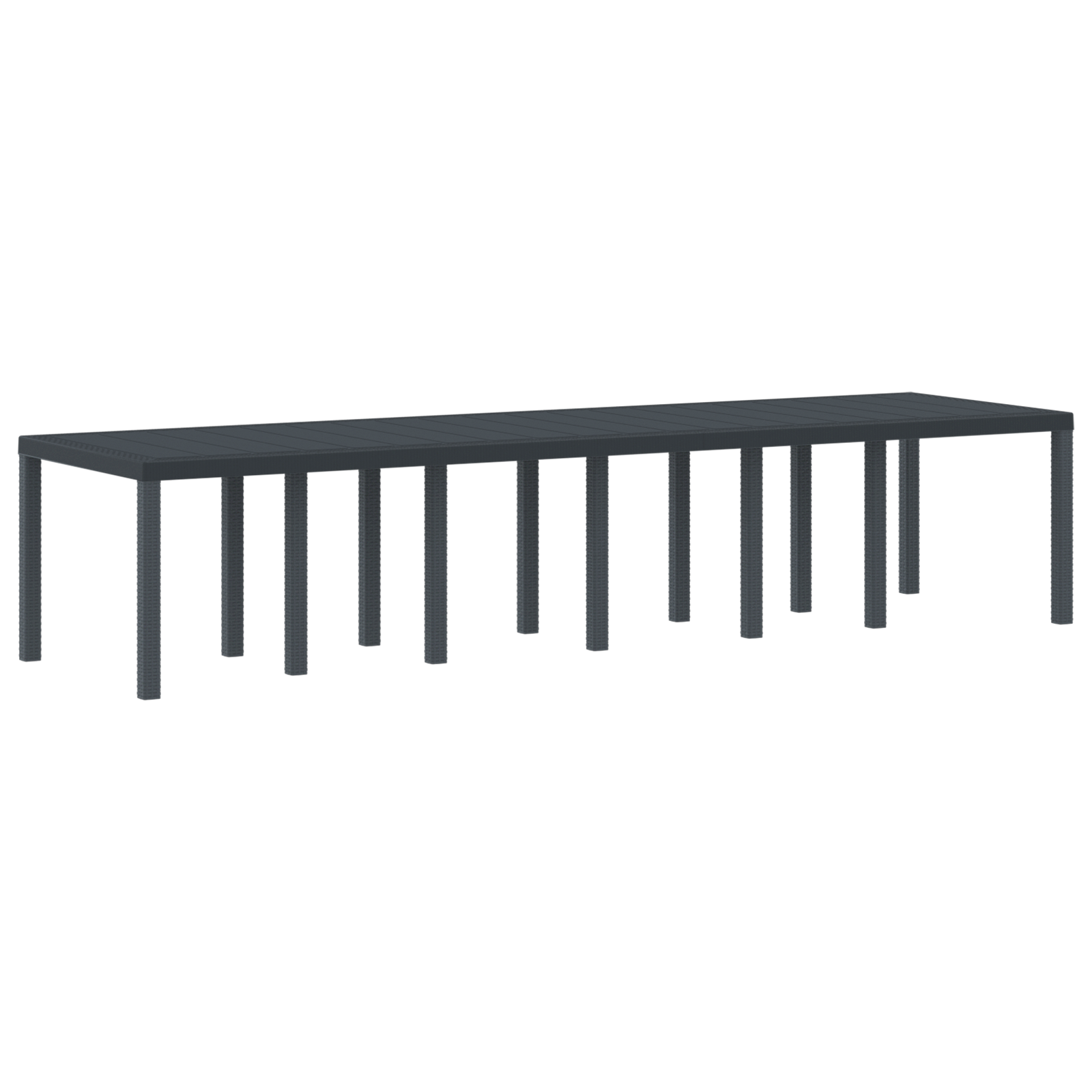 Hage Spisegruppe 13 pcs Antrasitt Polt rattan