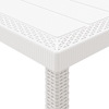 Hage Spisegruppe 13 pcs Hvit Polt rattan