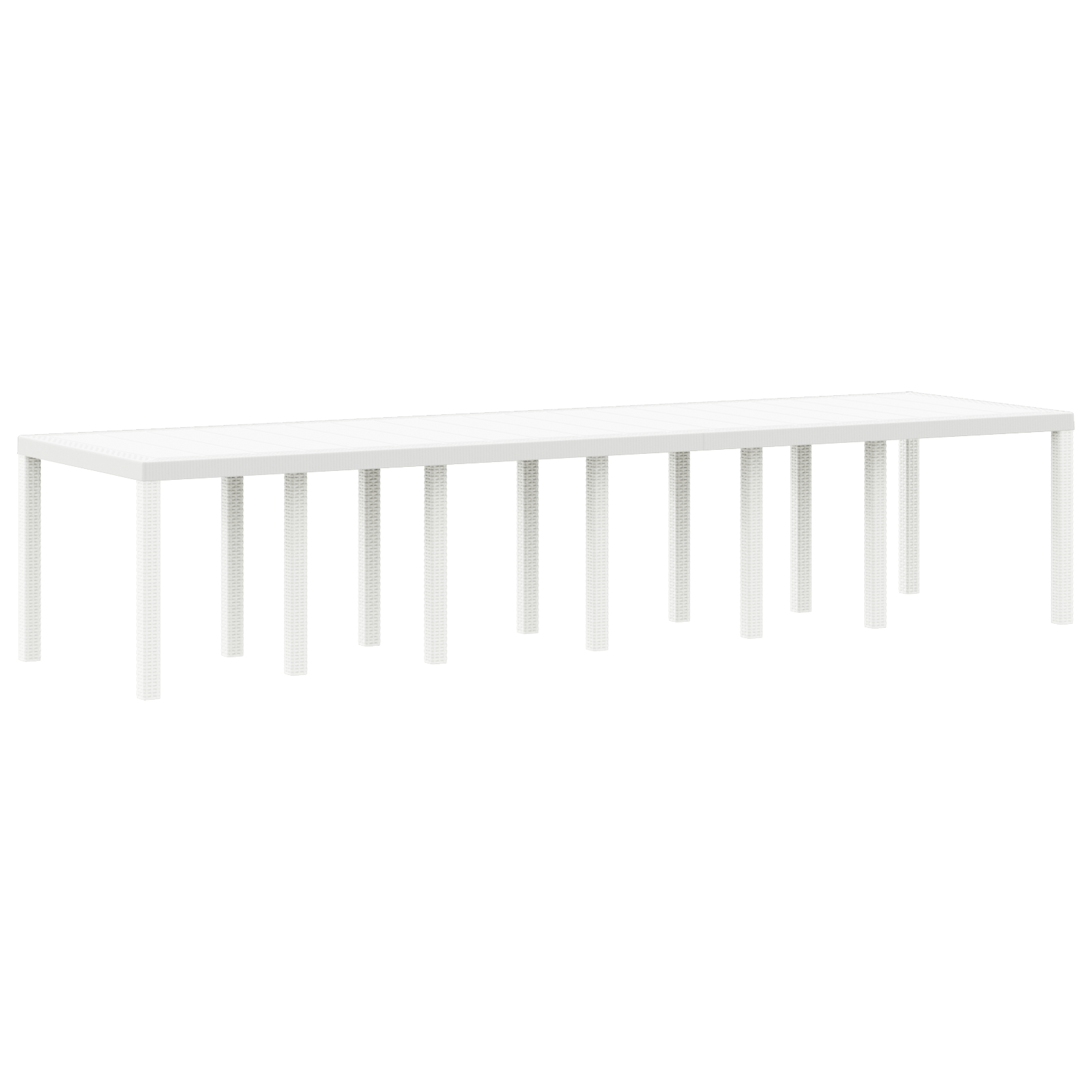 Hage Spisegruppe 13 pcs Hvit Polt rattan