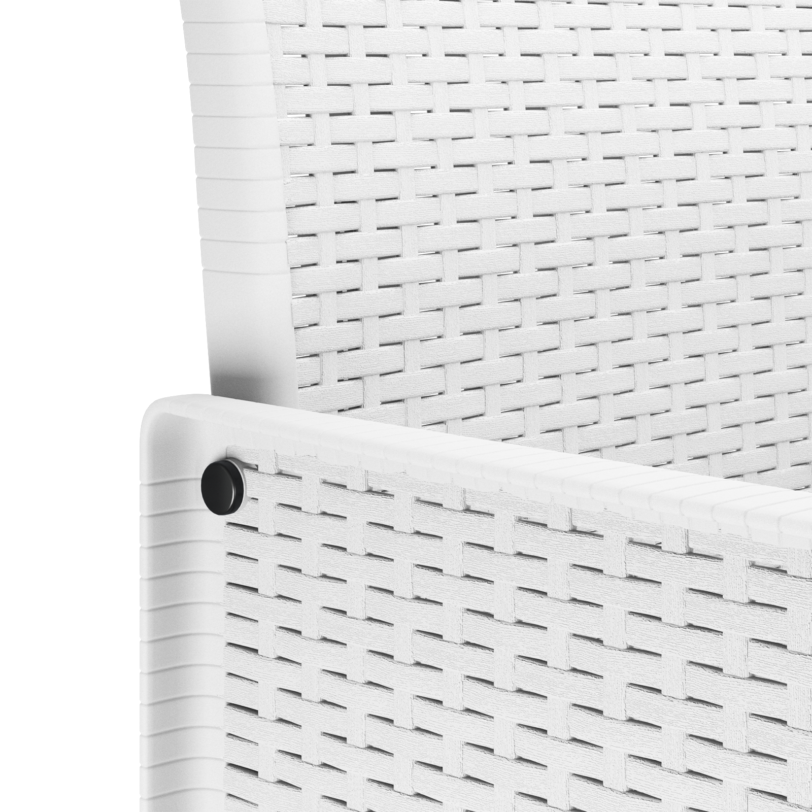 Hage Spisegruppe 13 pcs Hvit Polt rattan
