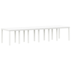 Hage Spisegruppe 13 pcs Hvit Polt rattan