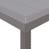 Hage Spisegruppe 13 pcs Lysegrå Polt rattan