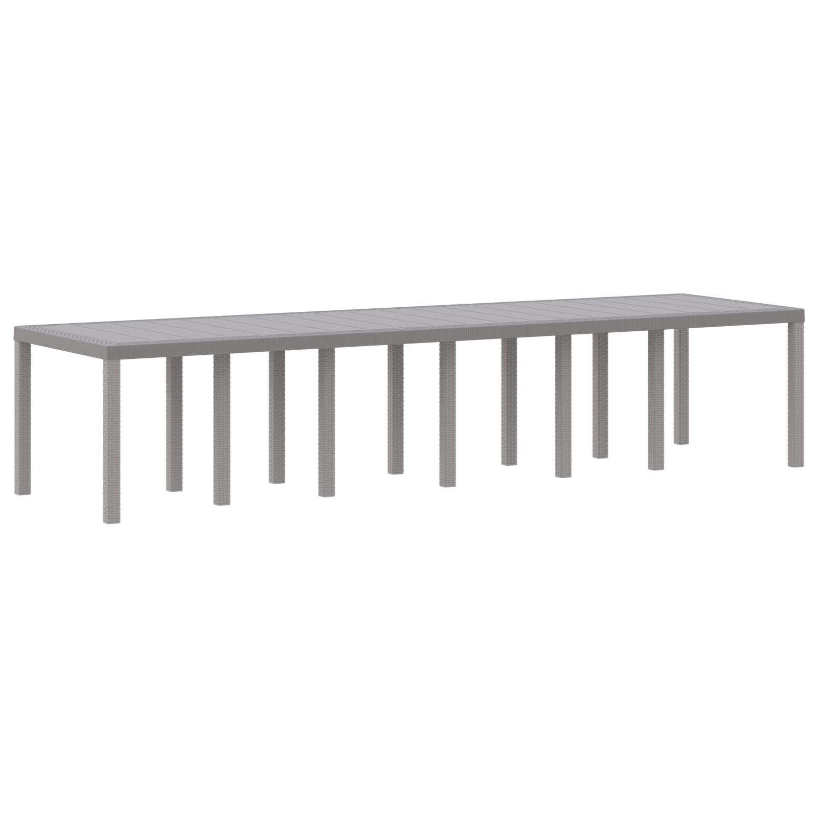 Hage Spisegruppe 13 pcs Lysegrå Polt rattan